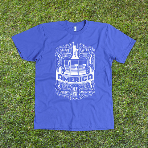 Statue of Liberty National Monument 2 T-Shirt by Roberlan Borges