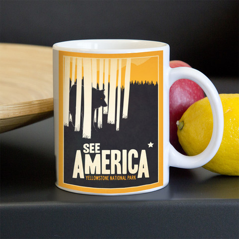 Yellowstone National Park Mug by Matt Brass