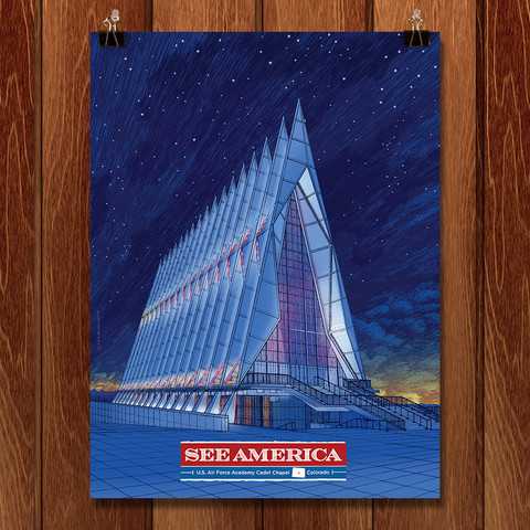 United States Air Force Academy Cadet Chapel by Brixton Doyle
