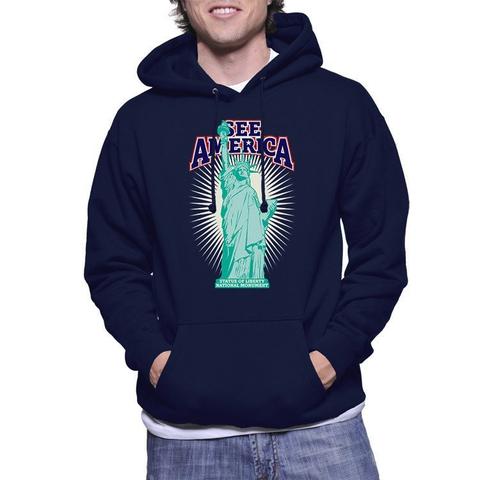 Statue of Liberty National Monument Hoodie by Don Henderson for See America - 1