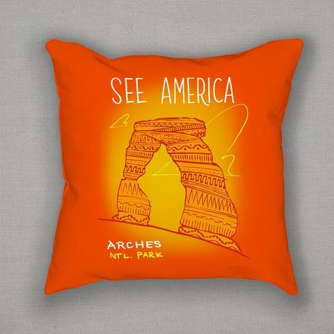 Arches National Park Pillow by Kendall for See America