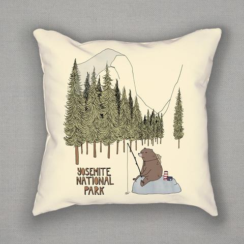 Yosemite National Park Pillow by Naomi Sloman for See America