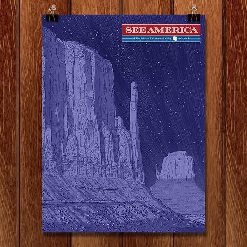 The Mittens, Monument Valley by Brixton Doyle for See America - 1