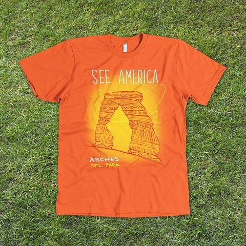 Arches National Park T-Shirt by Kendall for See America - 1