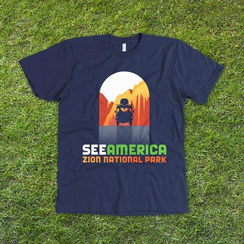 Zion National Park T-Shirt by Luis Prado for See America - 1