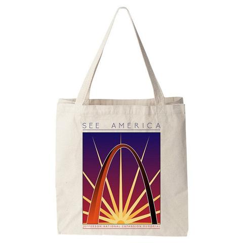 Jefferson National Expansion Memorial Tote Bag by Shane Henderson for See America