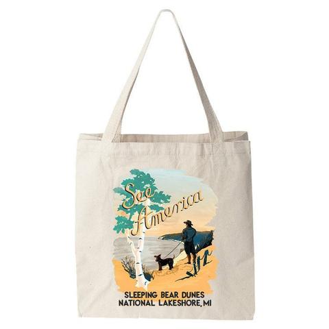 Sleeping Bear Dunes National Lakeshore Tote Bag by Esther Licata for See America