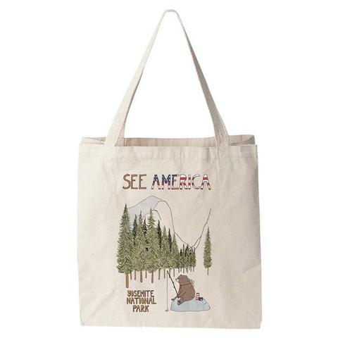 Yosemite National Park Tote Bag by Naomi Sloman for See America